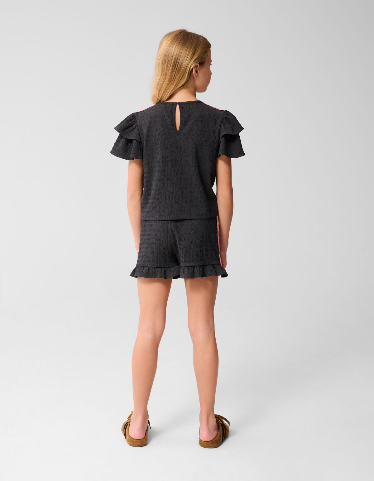 Crinkle Top Dunkelgrau SHOEBY GIRLS