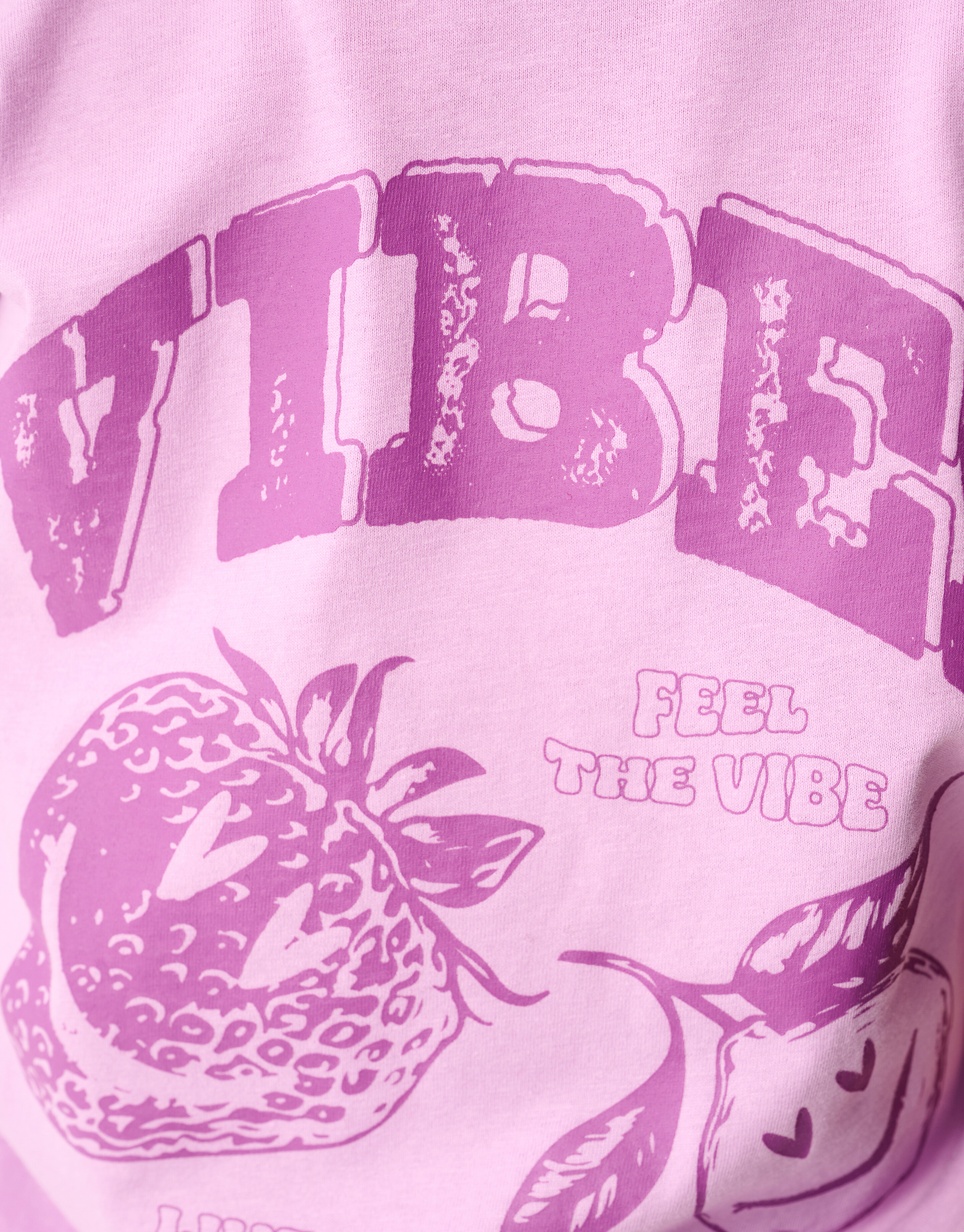 Vibes Artwork T-shirt Lila SHOEBY GIRLS