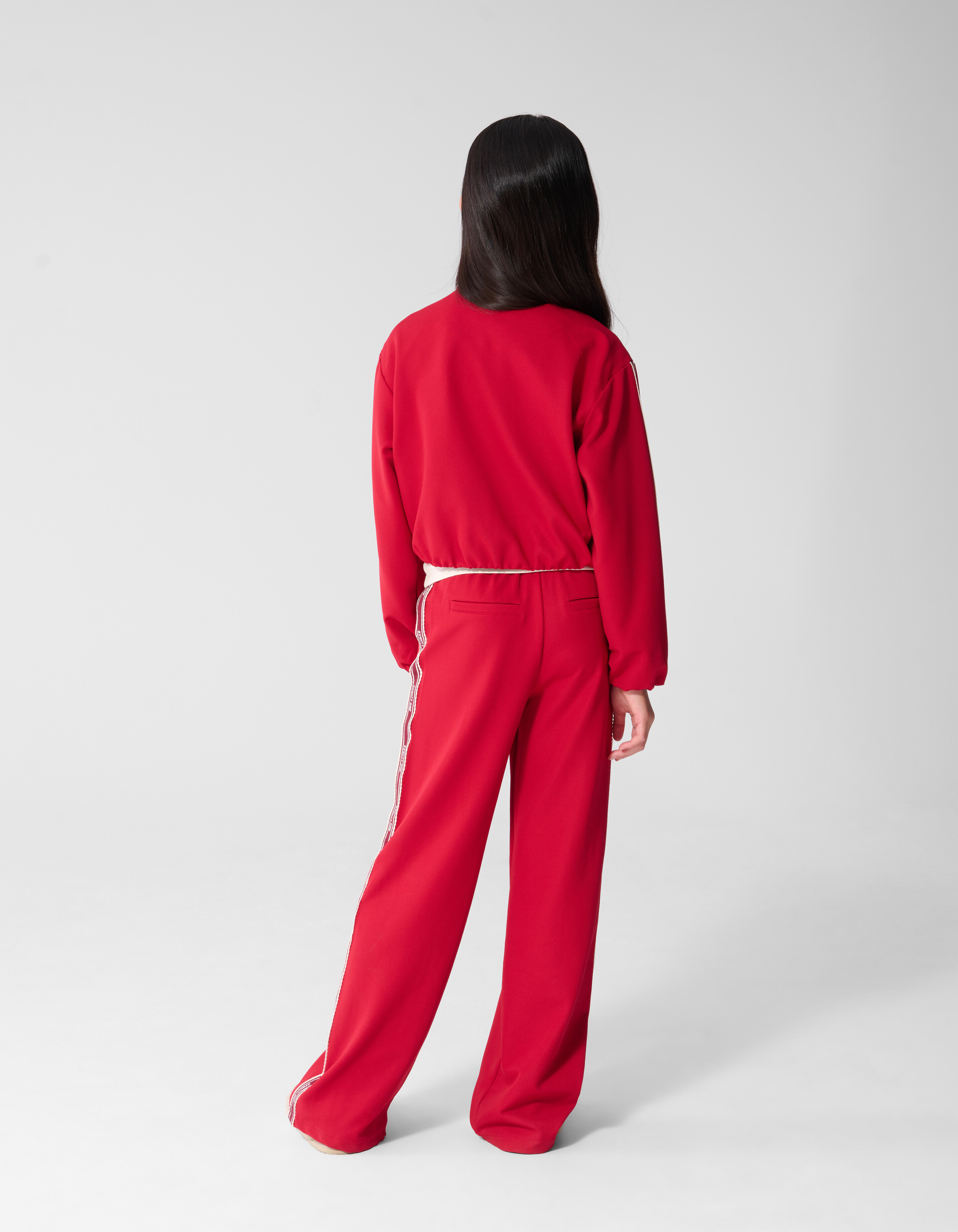 Hose mit weitem Bein und Streifenmuster Rot SHOEBY GIRLS