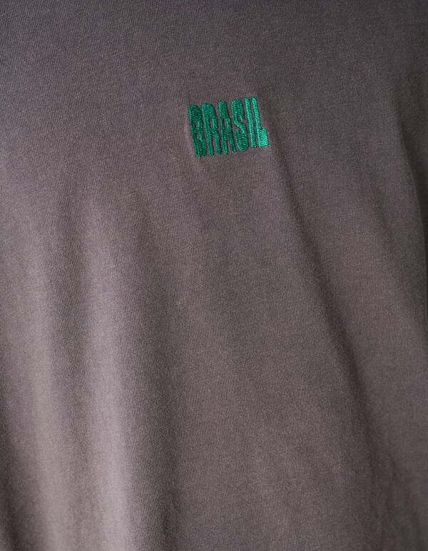 Brasil Artwork T-Shirt Dunkelgrau SHOEBY BOYS