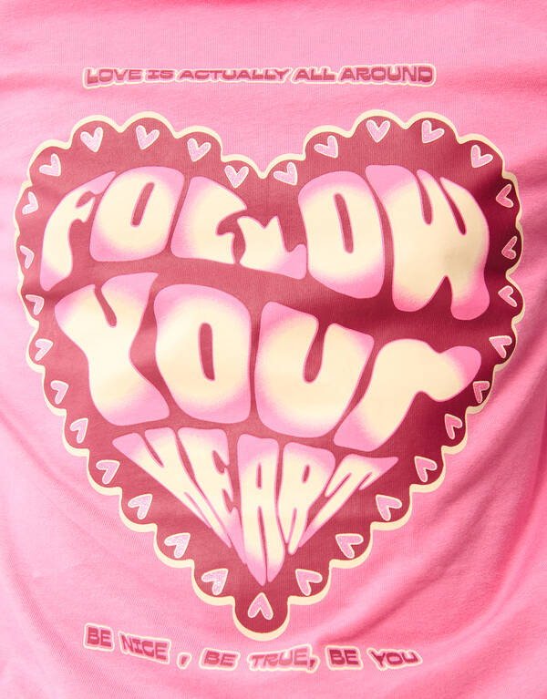 Herz Kunstwerk T-shirt Rosa SHOEBY GIRLS