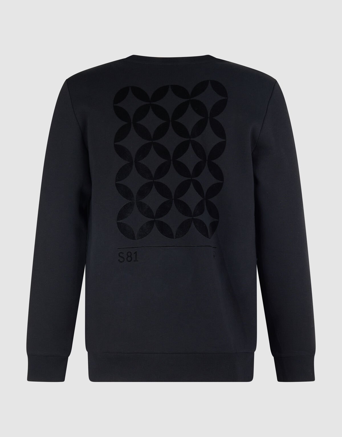 Schwarzer Flockpullover SHOEBY MEN