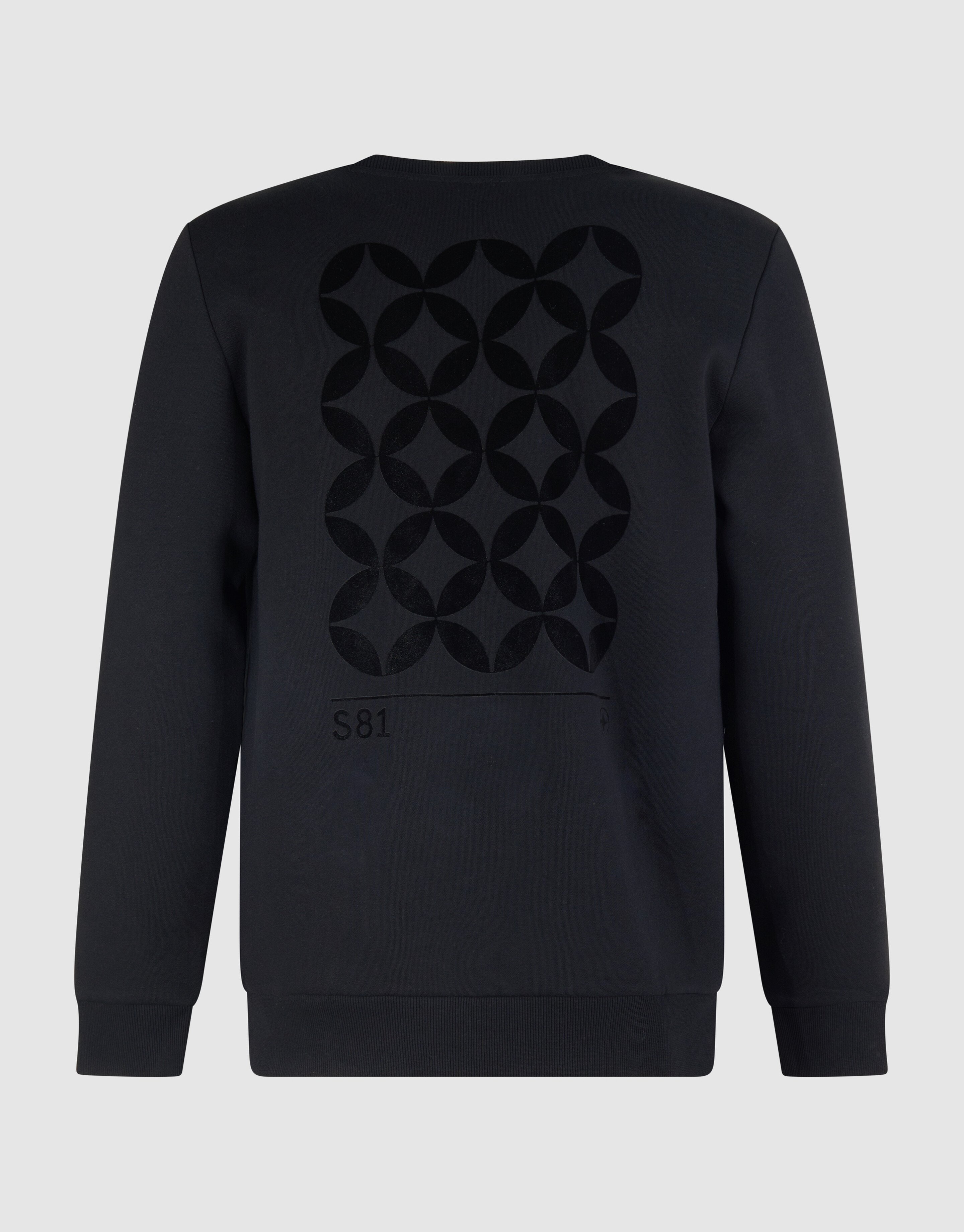 Schwarzer Flockpullover SHOEBY MEN