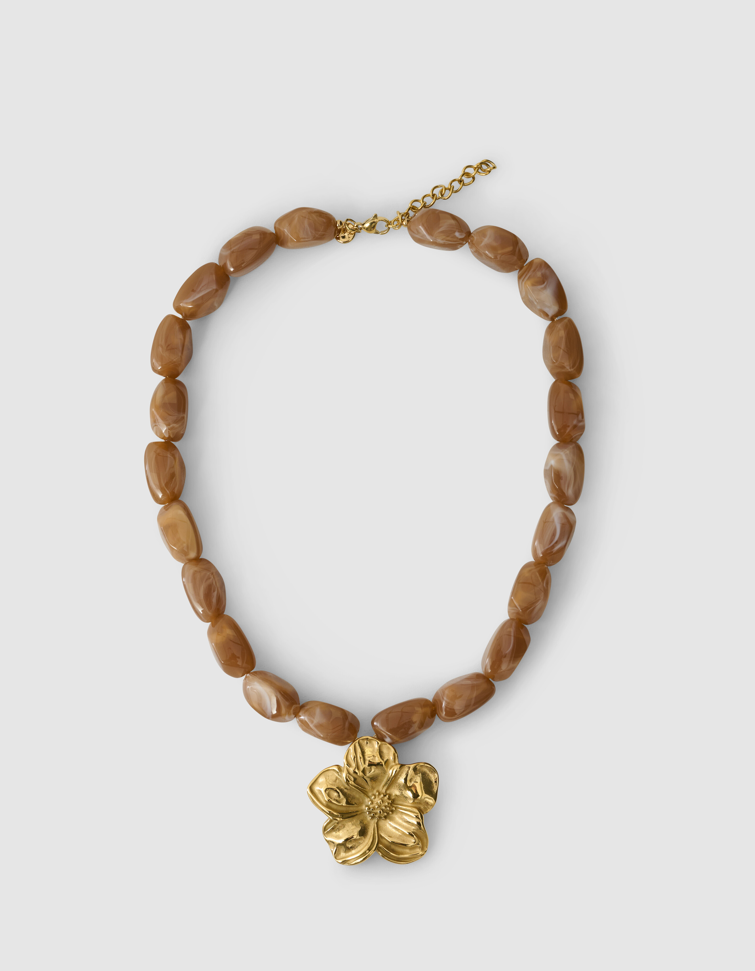Flower Halskette Braun SHOEBY ACCESSOIRES