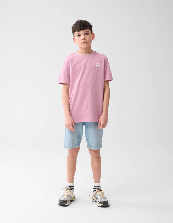 Take It SlowA rtwork  T-shirt Rosa SHOEBY BOYS