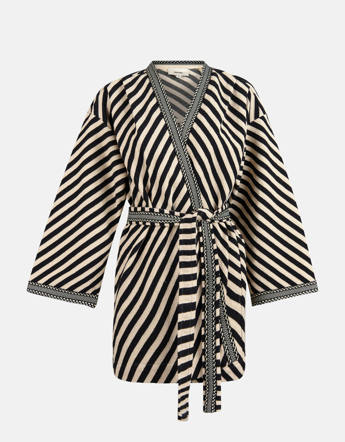 Printed Kimono Zwart SHOEBY WOMEN