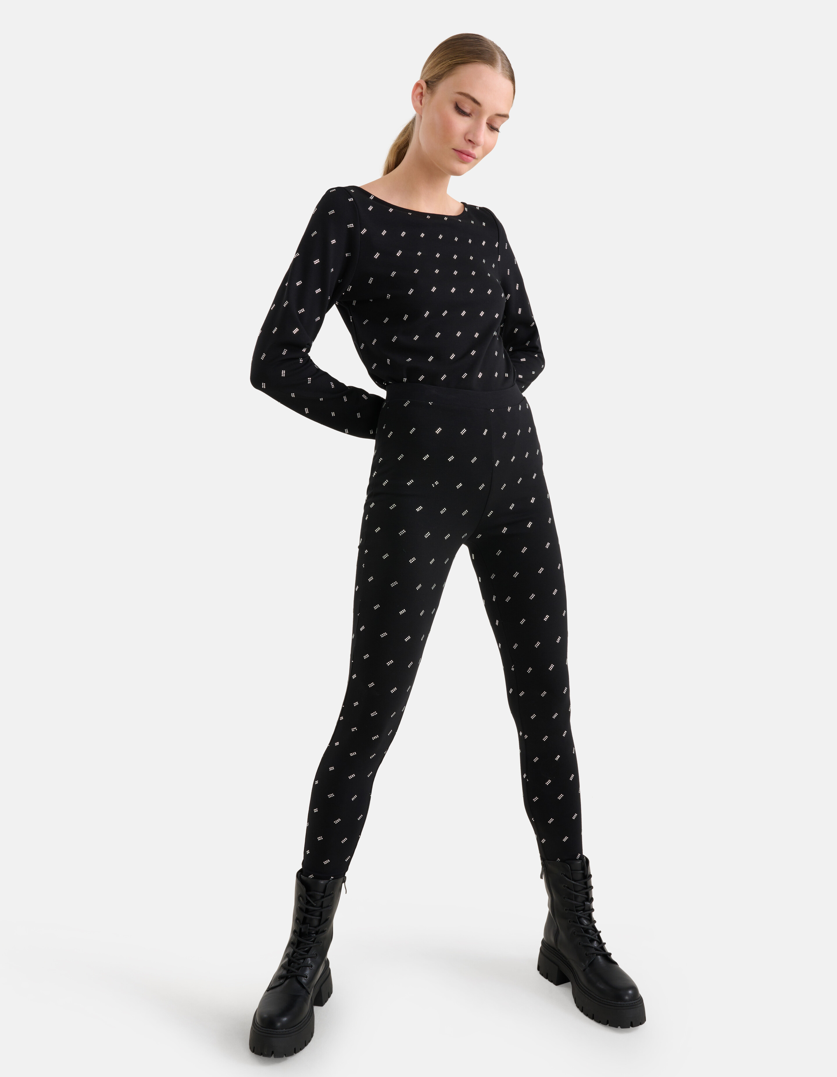 Strass-Leggings Schwarz von Mieke SHOEBY WOMEN