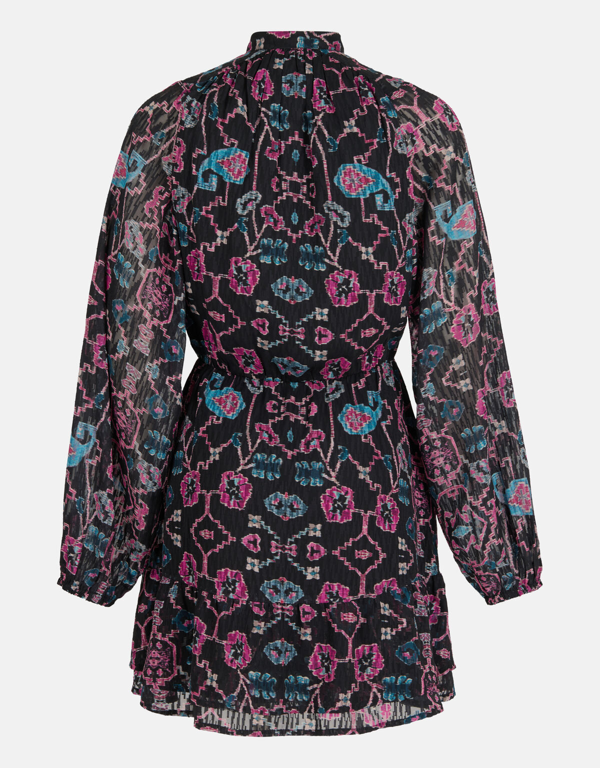 Kleid mit grafischem Druck Schwarz SHOEBY WOMEN