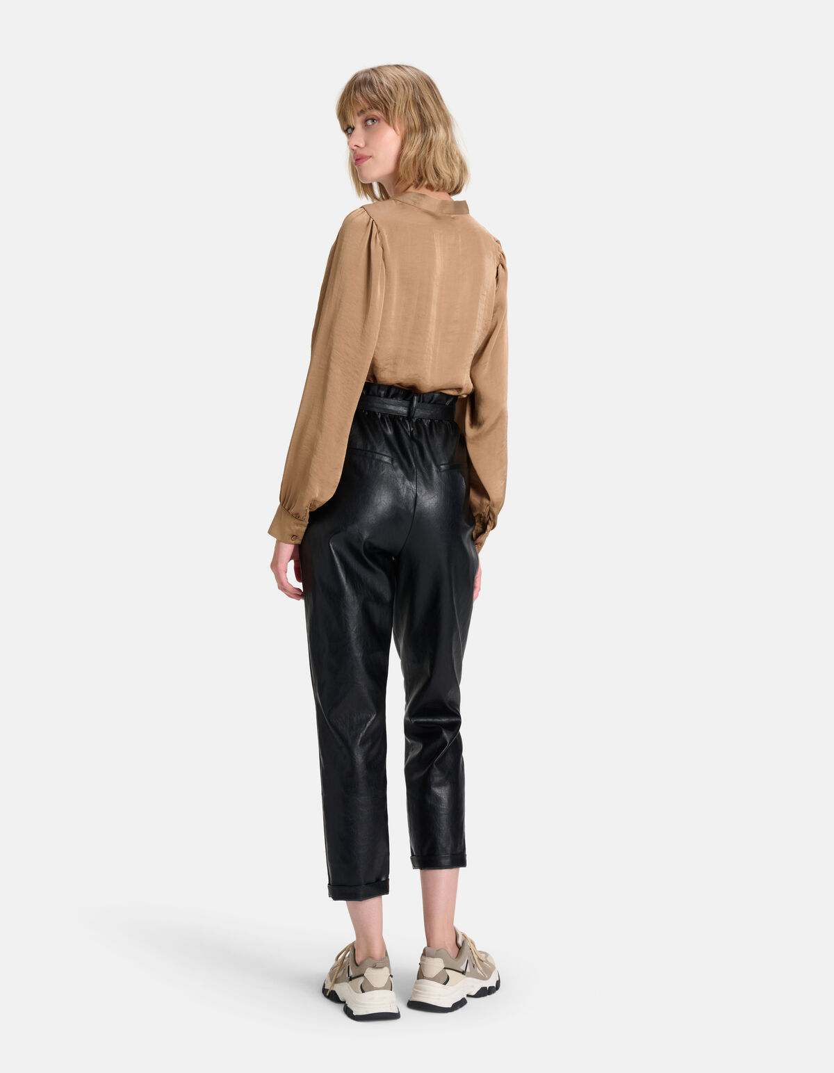 Satinbluse Braun SHOEBY WOMEN