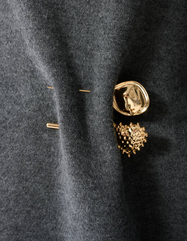 Pin Brosche Set Gold SHOEBY ACCESSOIRES