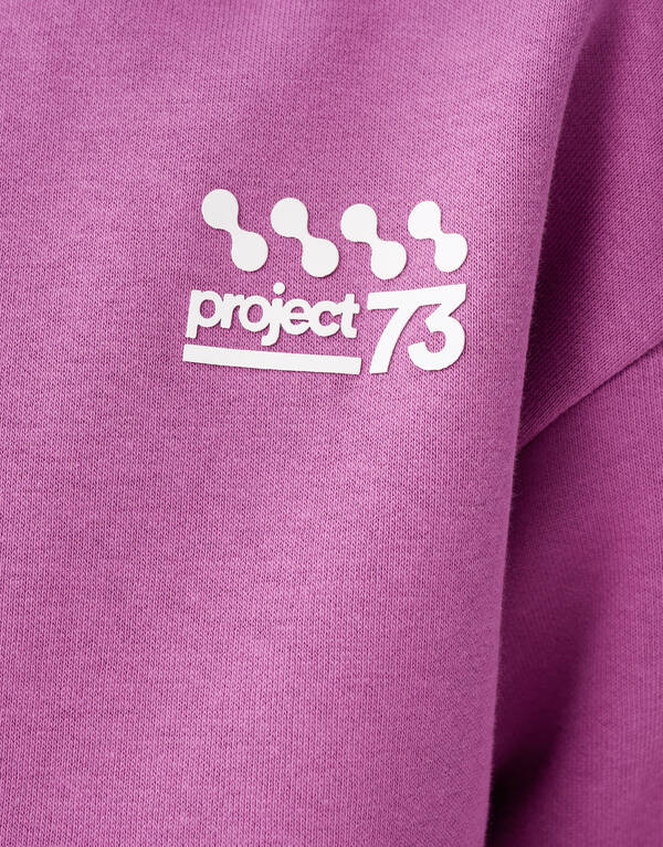 Basic Text Hoodie Lila SHOEBY BOYS