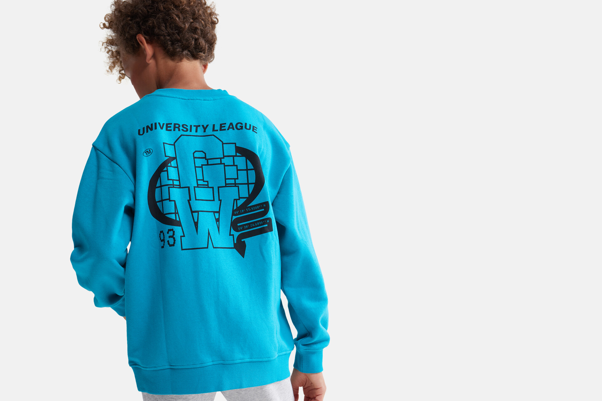 Pullover mit grafischem Aufdruck Blau SHOEBY BOYS