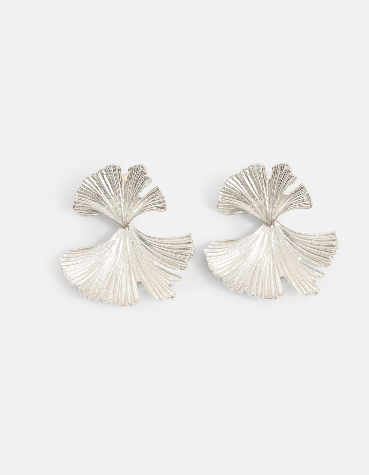 Double Leaf Oorbellen Zilver SHOEBY ACCESSOIRES