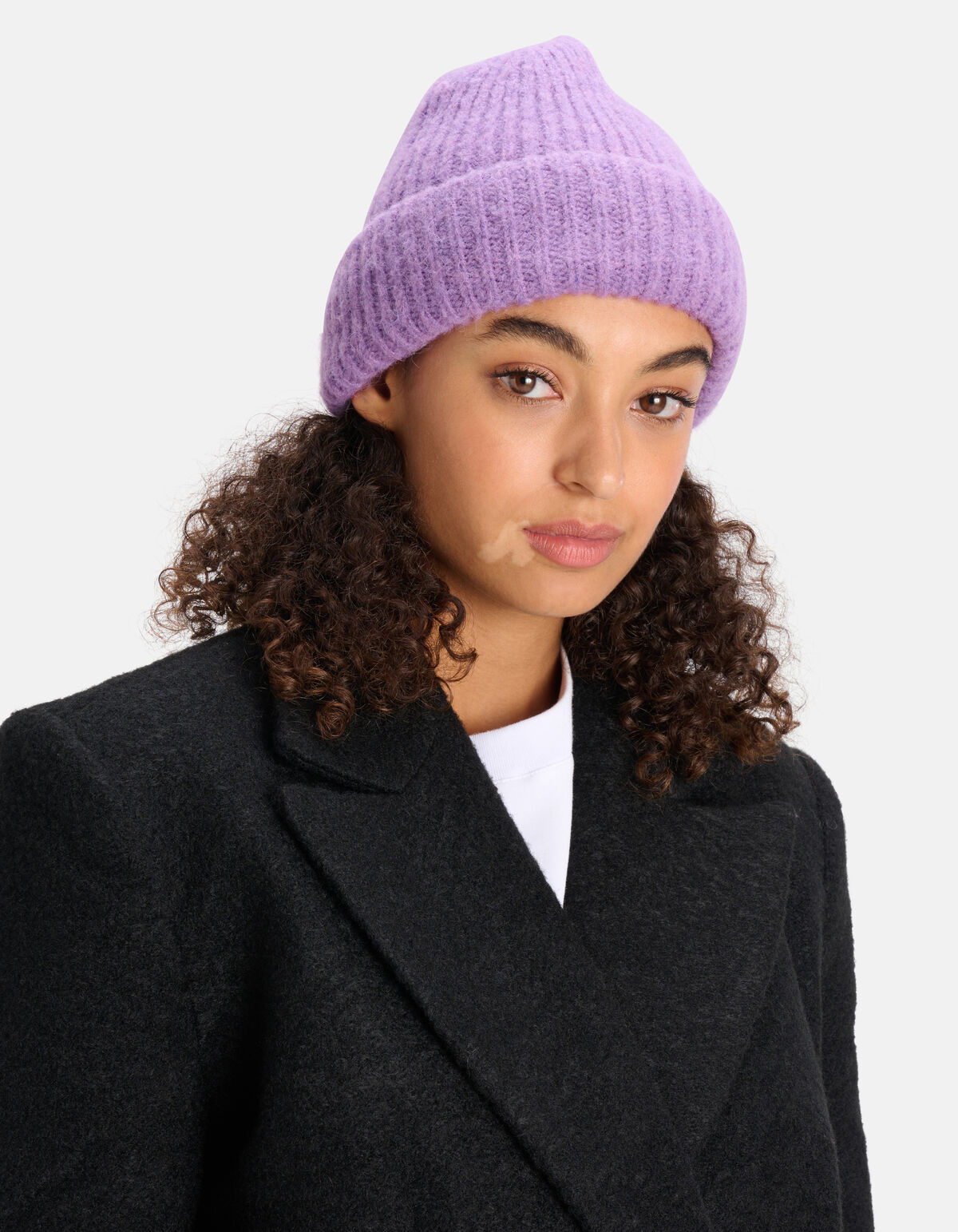 Gestrickte Beanie Lila SHOEBY ACCESSOIRES