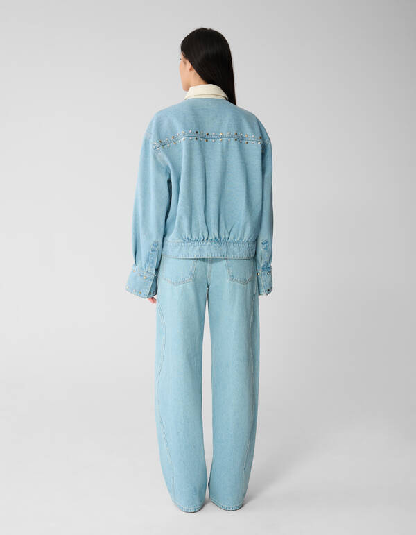 Strass-Jeansjacke gebleicht SHOEBY WOMEN