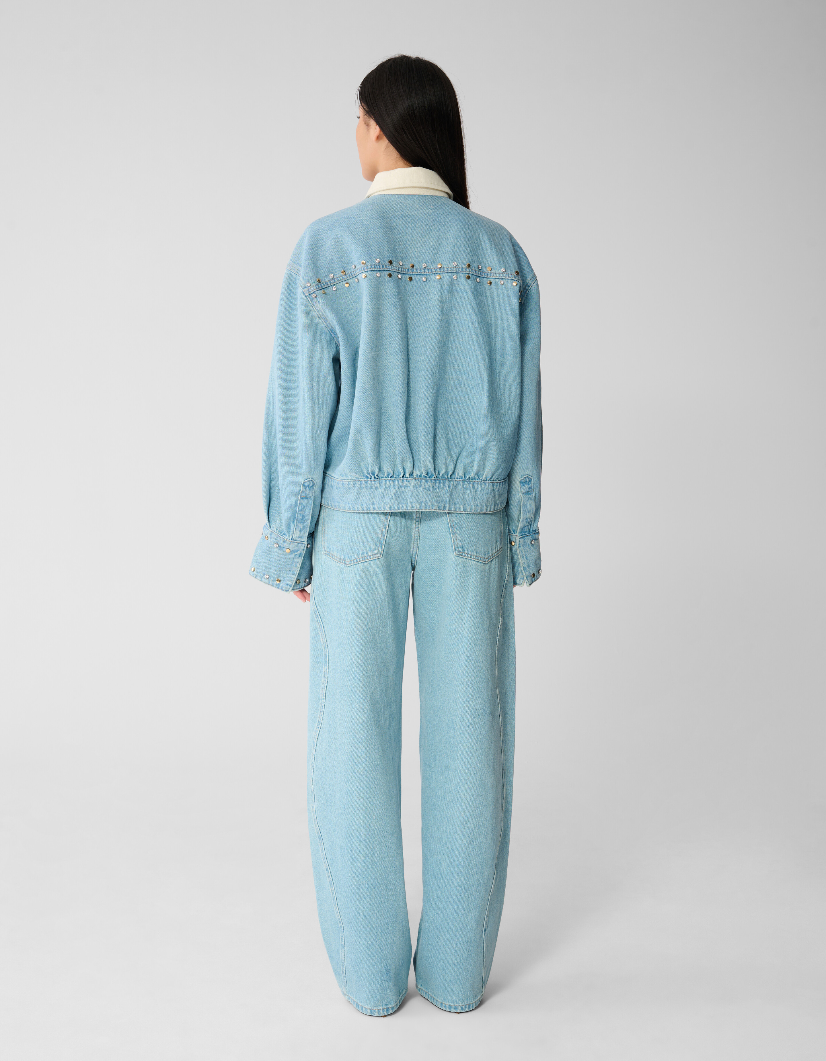 Strass-Jeansjacke gebleicht SHOEBY WOMEN