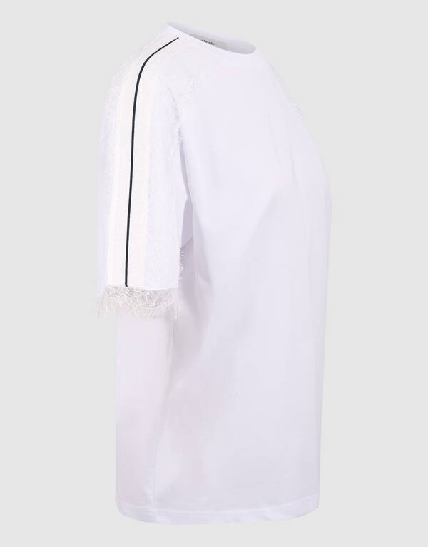 Kanten T-Shirt Wei&szlig; SHOEBY WOMEN