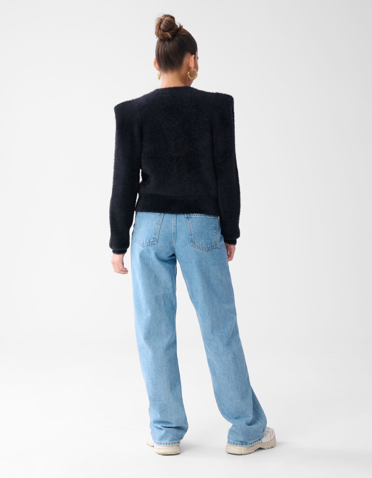 Taschen-Strickjacke Schwarz SHOEBY WOMEN