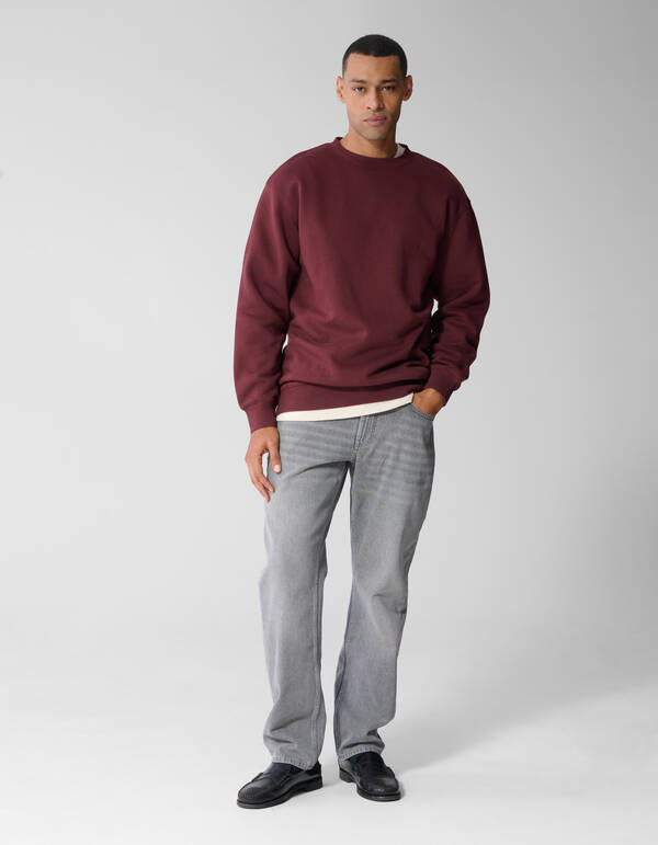Crewneck Pullover Dunkelrot SHOEBY MEN