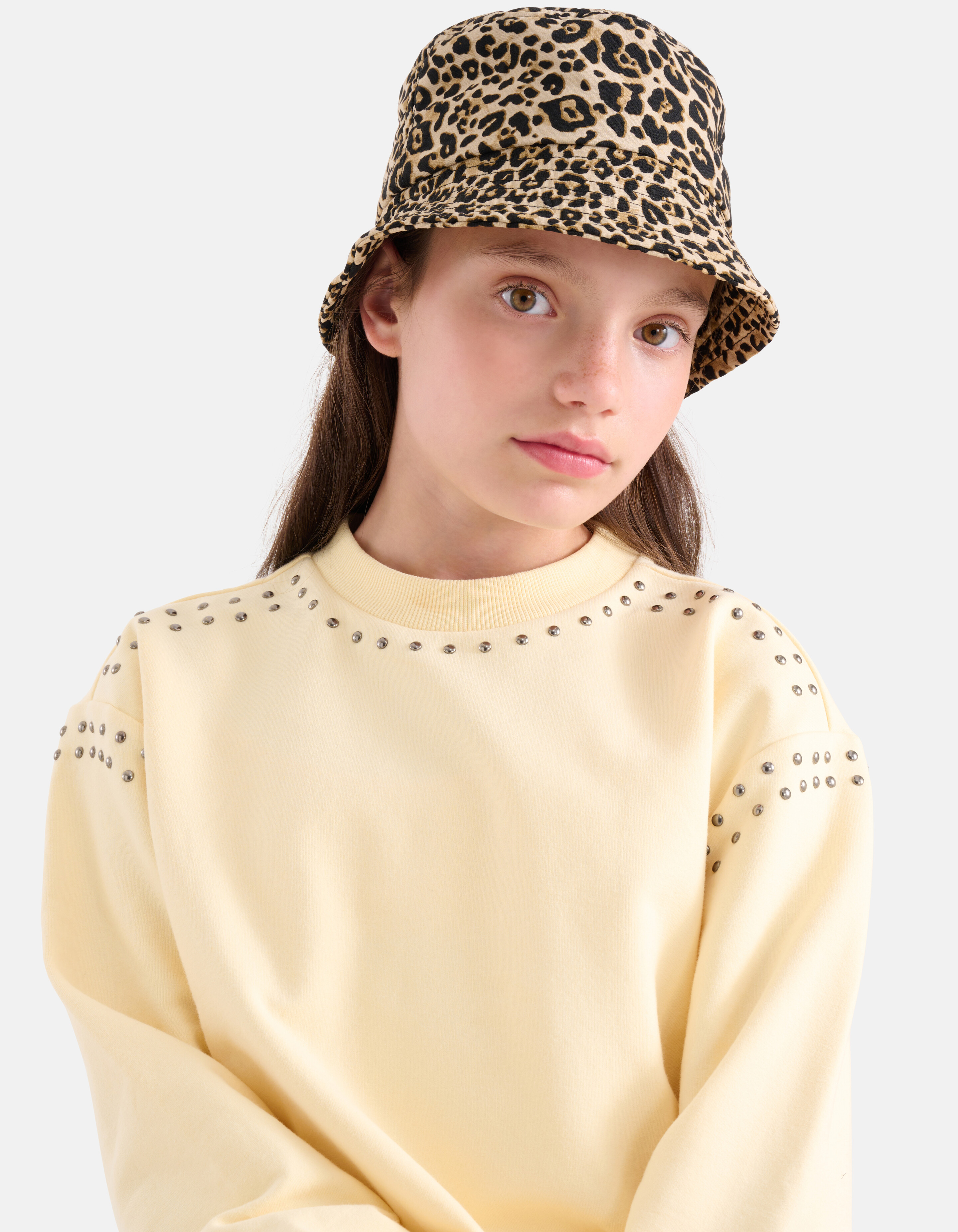 Studs Sweater Lichtgeel SHOEBY GIRLS