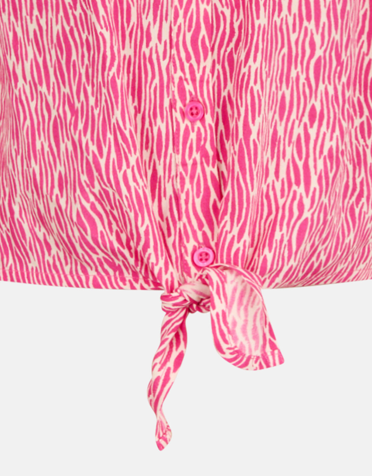 Gewelltes gestreiftes Top Rosa SHOEBY GIRLS