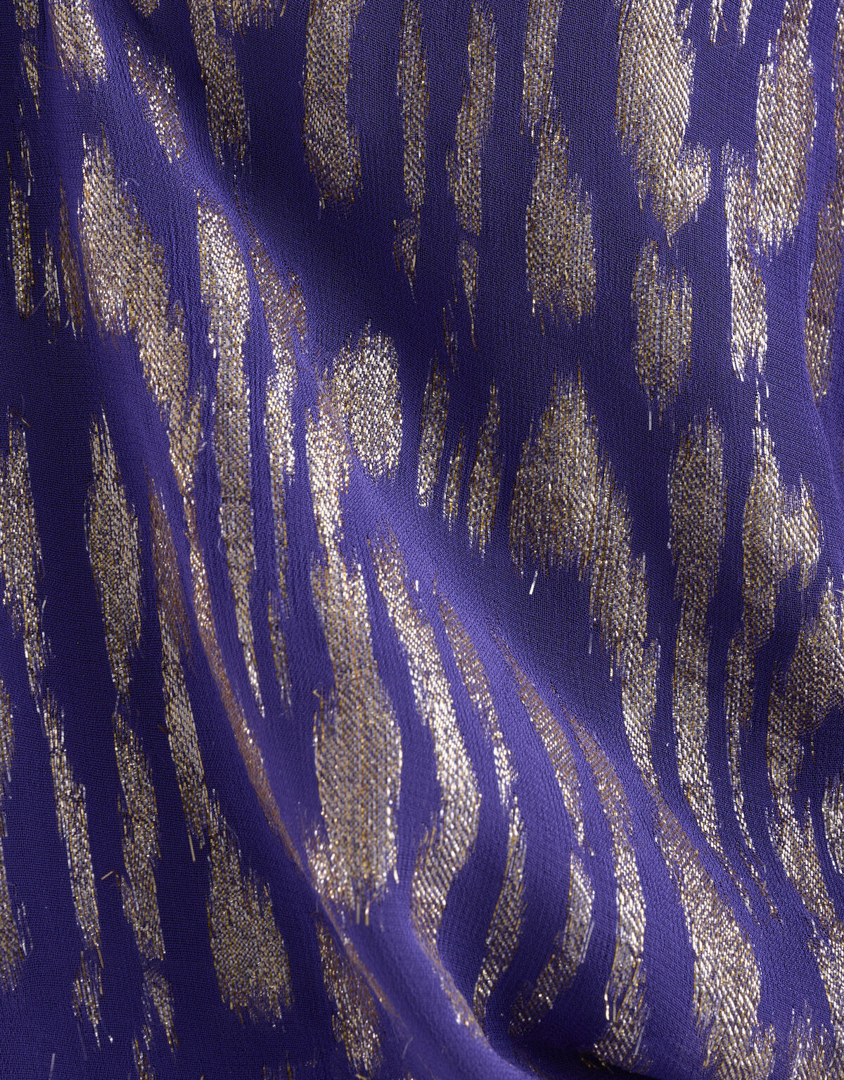 Jacquard-Lurex-Bluse Lila SHOEBY WOMEN