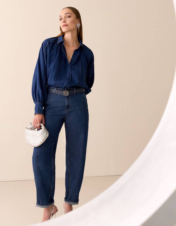 Barrel Fit Jeans Dunkelblau von Mieke SHOEBY WOMEN