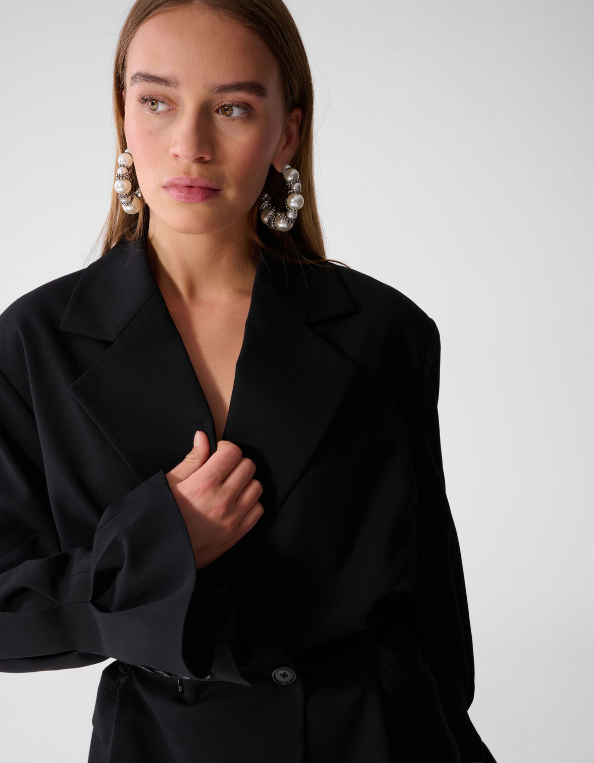 Relaxed Fit Blazer Schwarz SHOEBY WOMEN