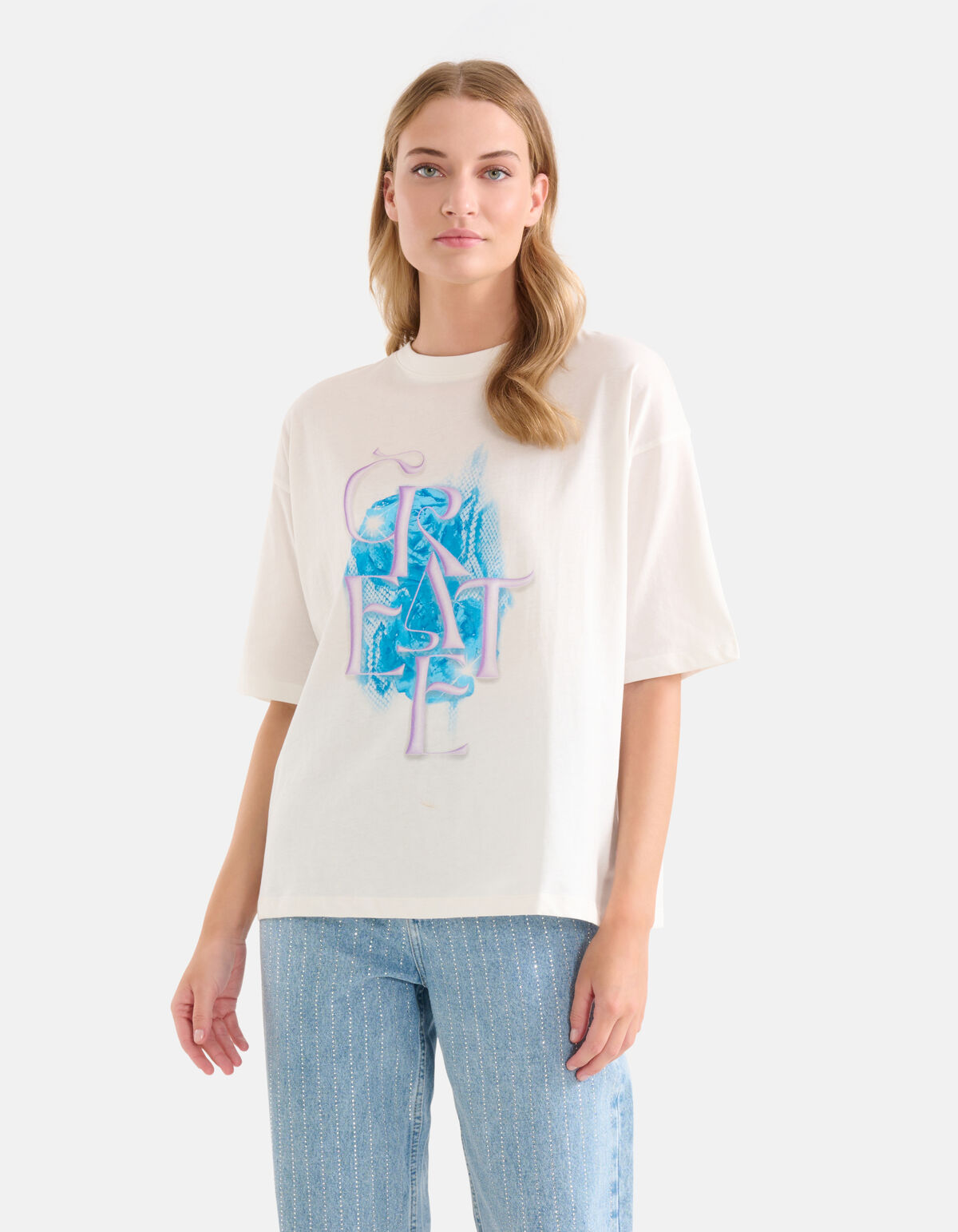 Artwork T-shirt Off White SHOEBY WOMEN