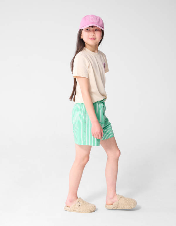 Pinstripe Nieten Kurz Gr&uuml;n SHOEBY GIRLS