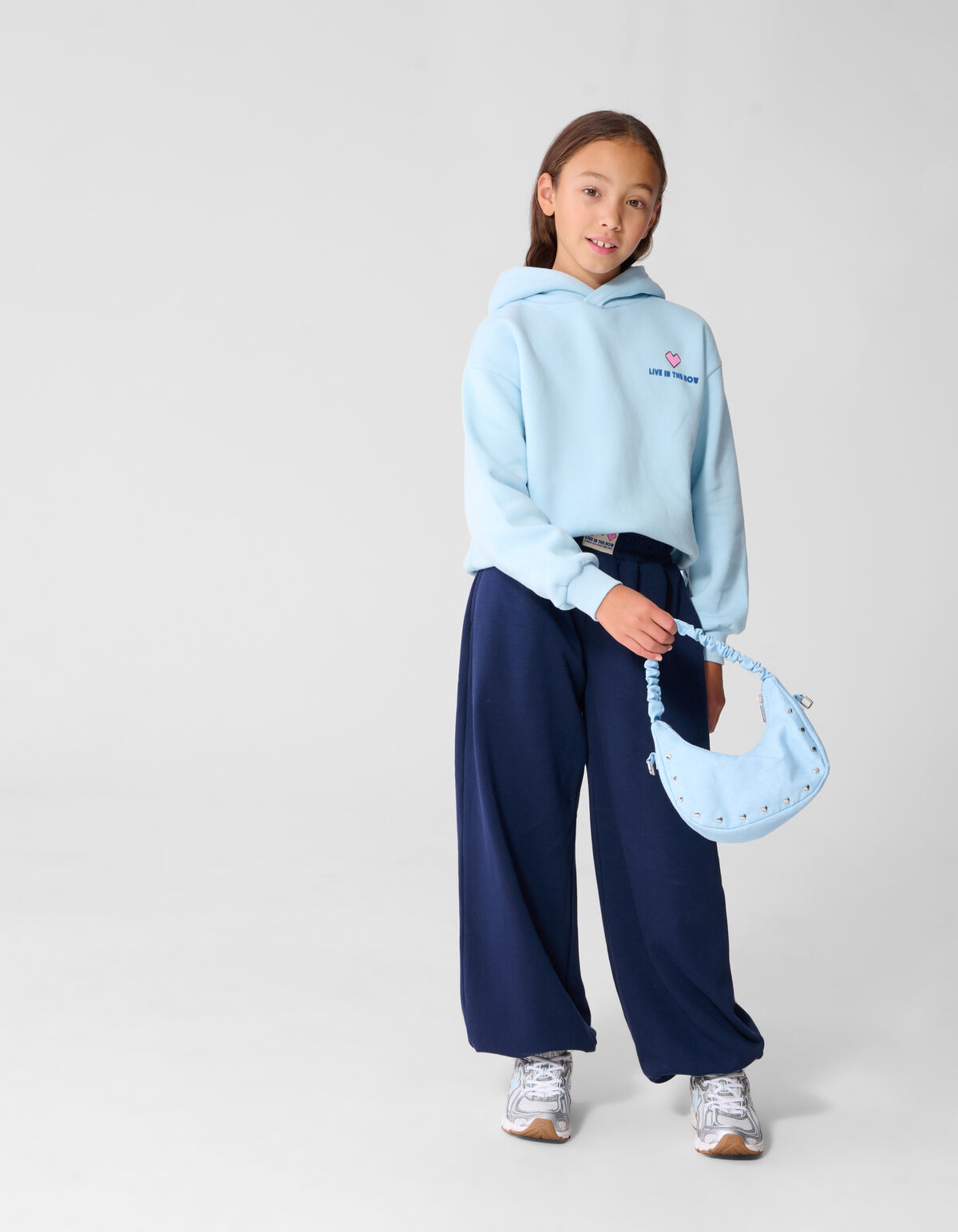 Relaxed Moment Hoodie Hellblau SHOEBY GIRLS