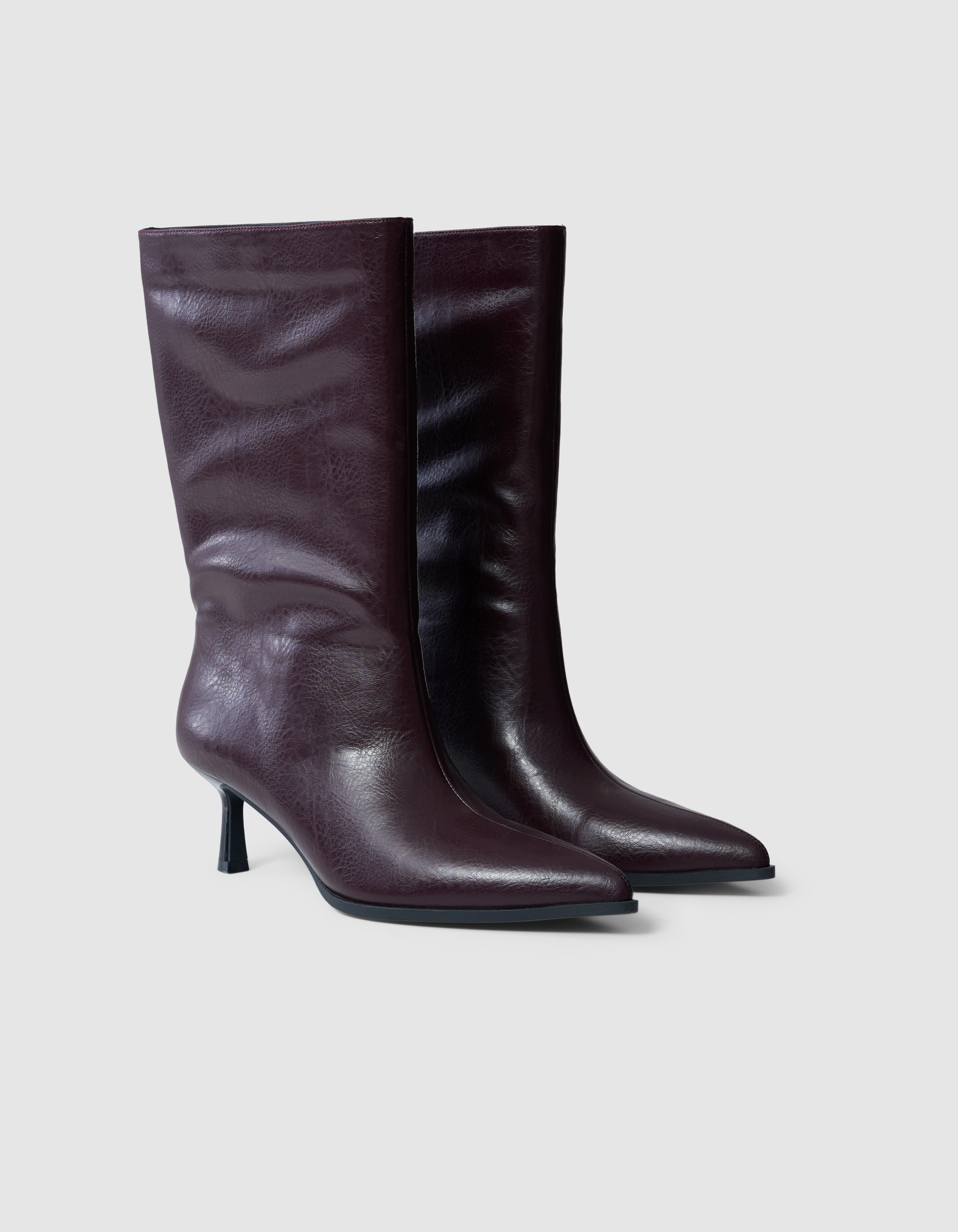 Hohe Stiefel Dunkelrot SHOEBY SHOES