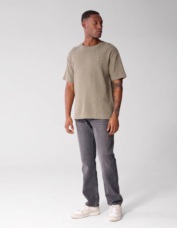 Gr&uuml;nes Waffel-T-Shirt SHOEBY MEN