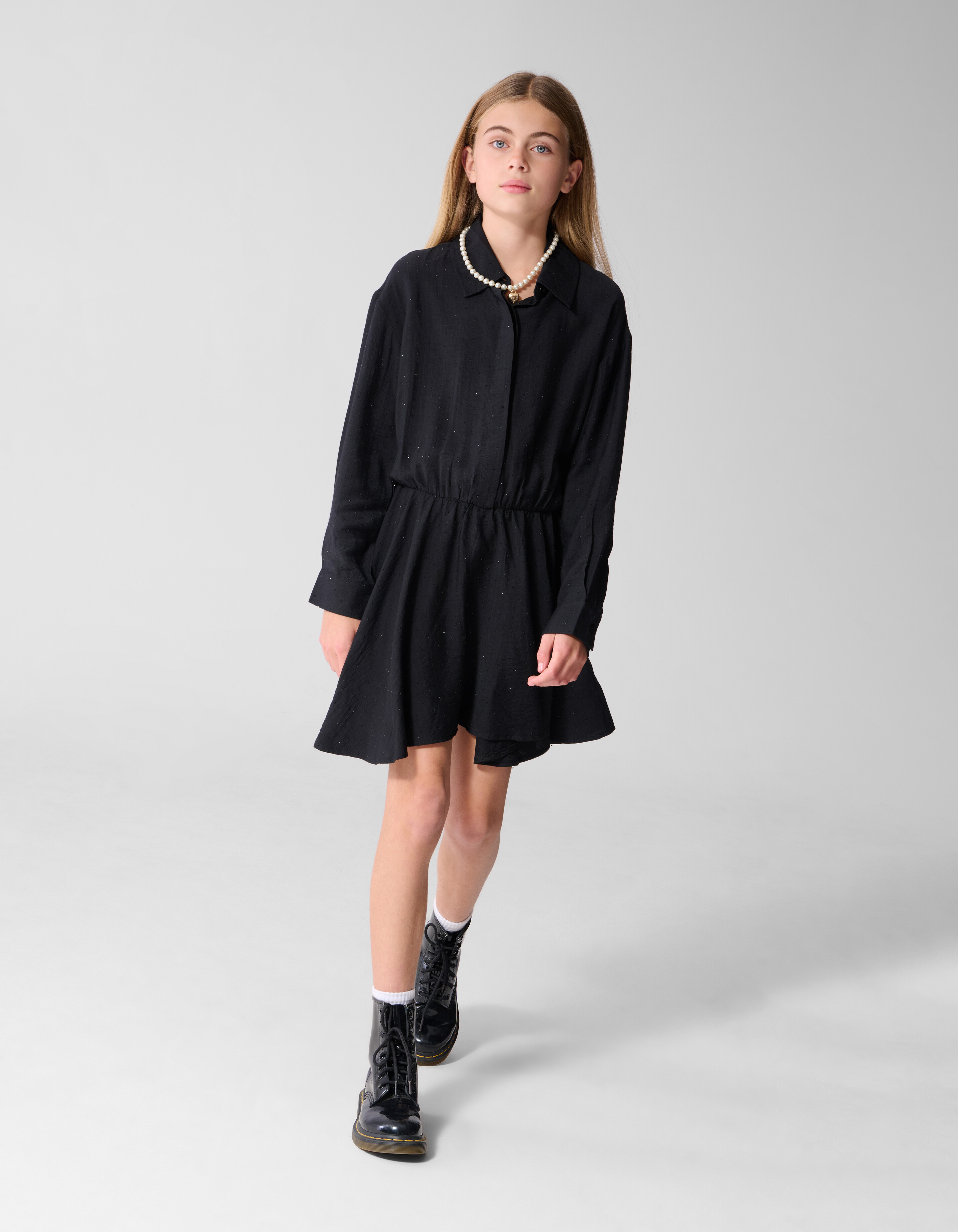 Kleid Mit Strass Schwarz SHOEBY GIRLS