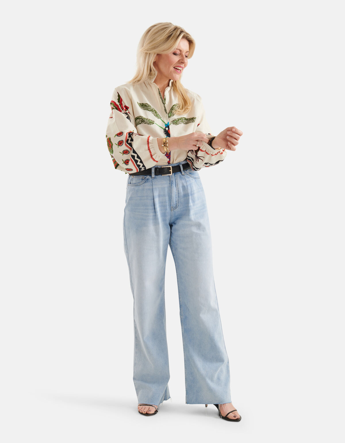 Weit geschnittene Jeans Blau SHOEBY WOMEN