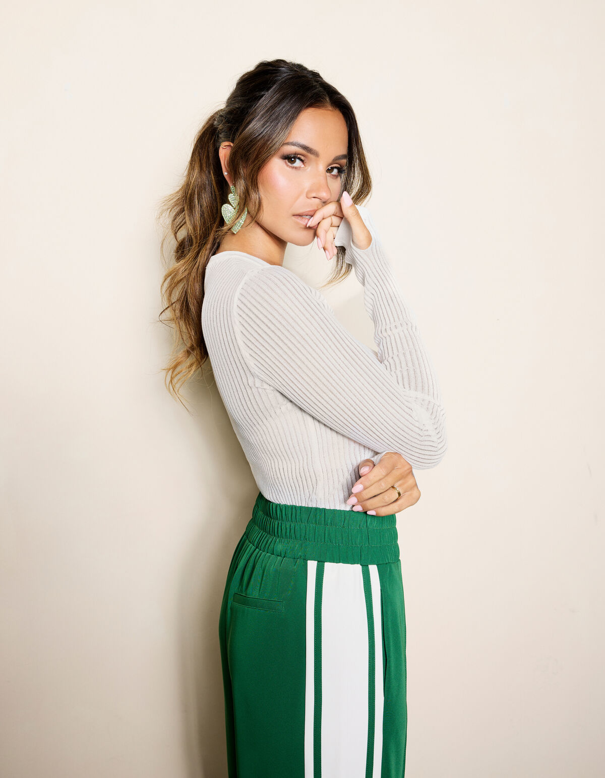 Structuur Longsleeve Gebroken Wit SHOEBY WOMEN