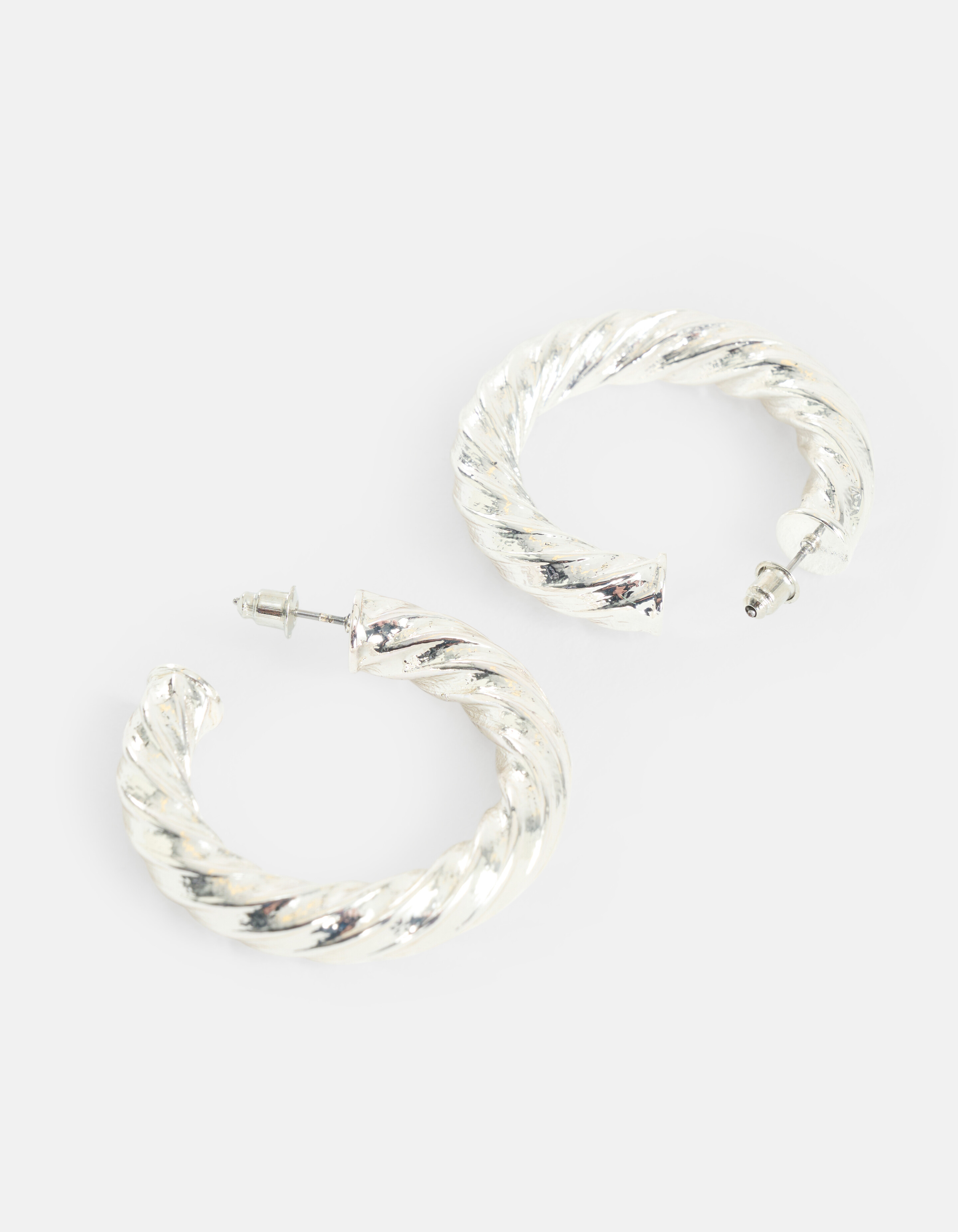 Gedrehte Ohrringe Silber SHOEBY ACCESSOIRES