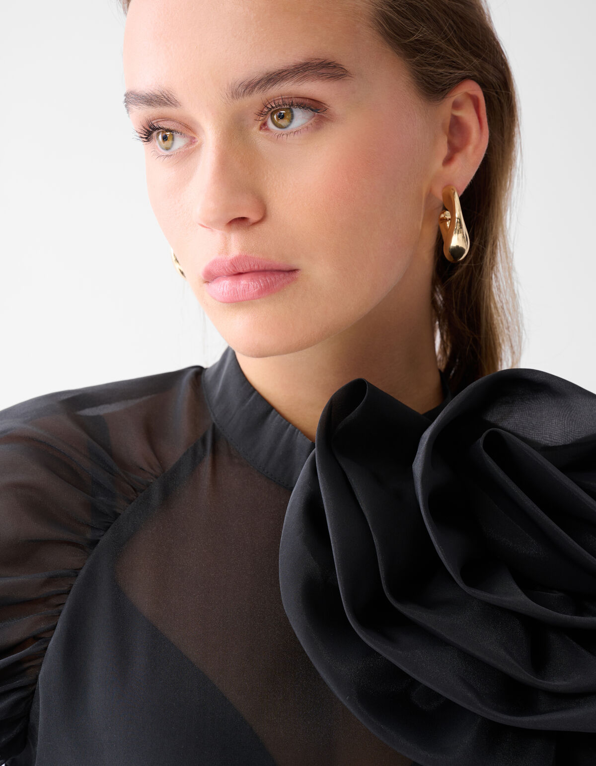 Transparentes Top Schwarz von Monica SHOEBY WOMEN