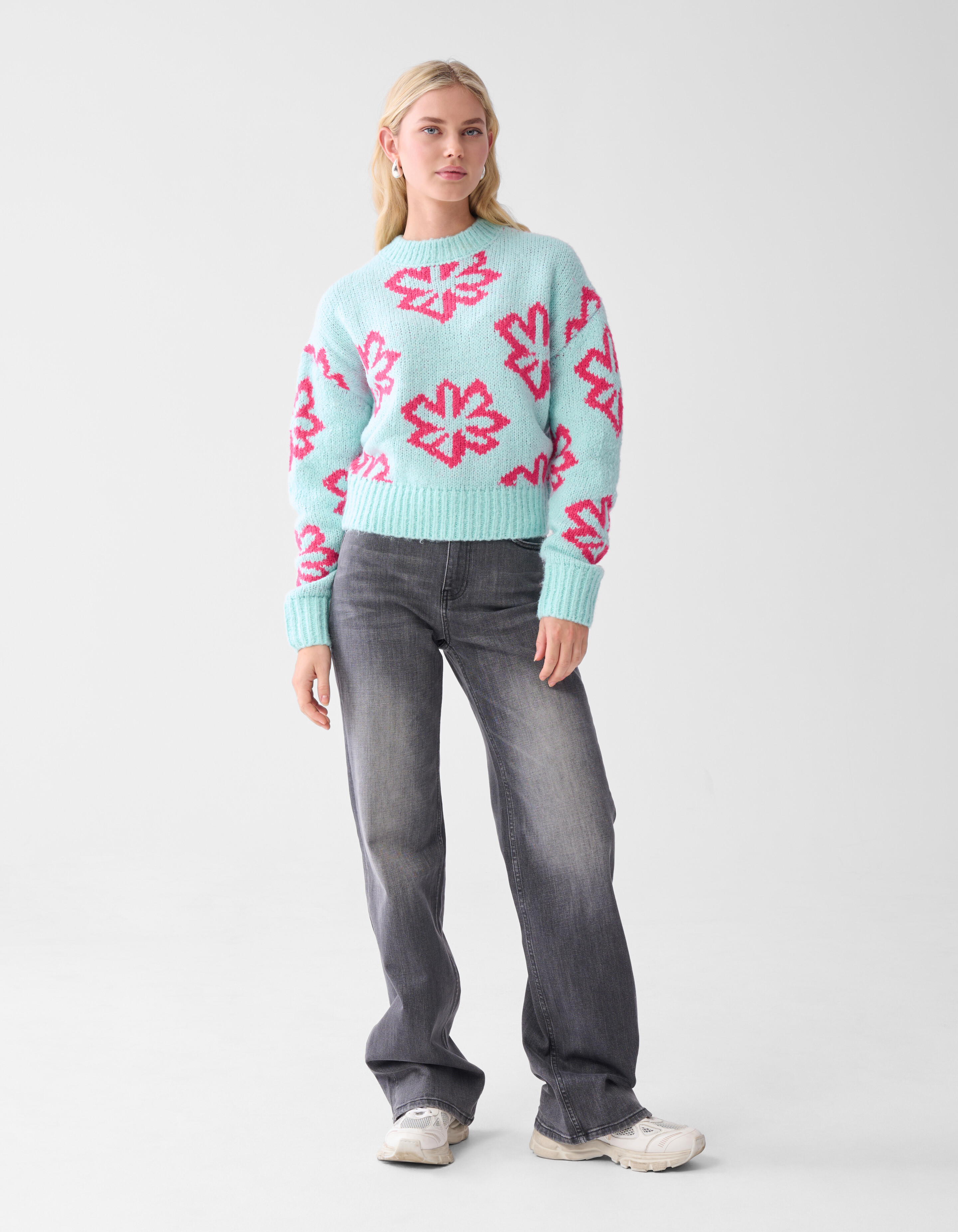 Sun Flower Pullover Hellblau SHOEBY WOMEN