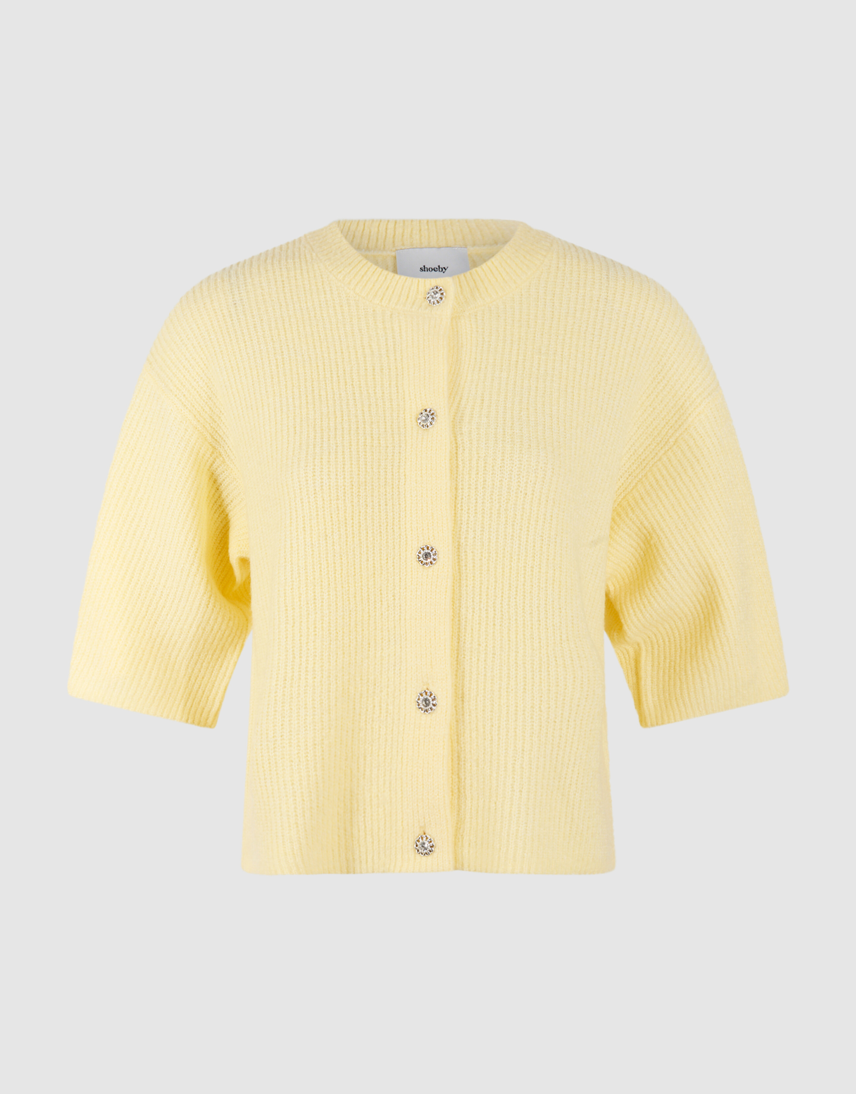 Korte Mouwen Vest Geel SHOEBY WOMEN