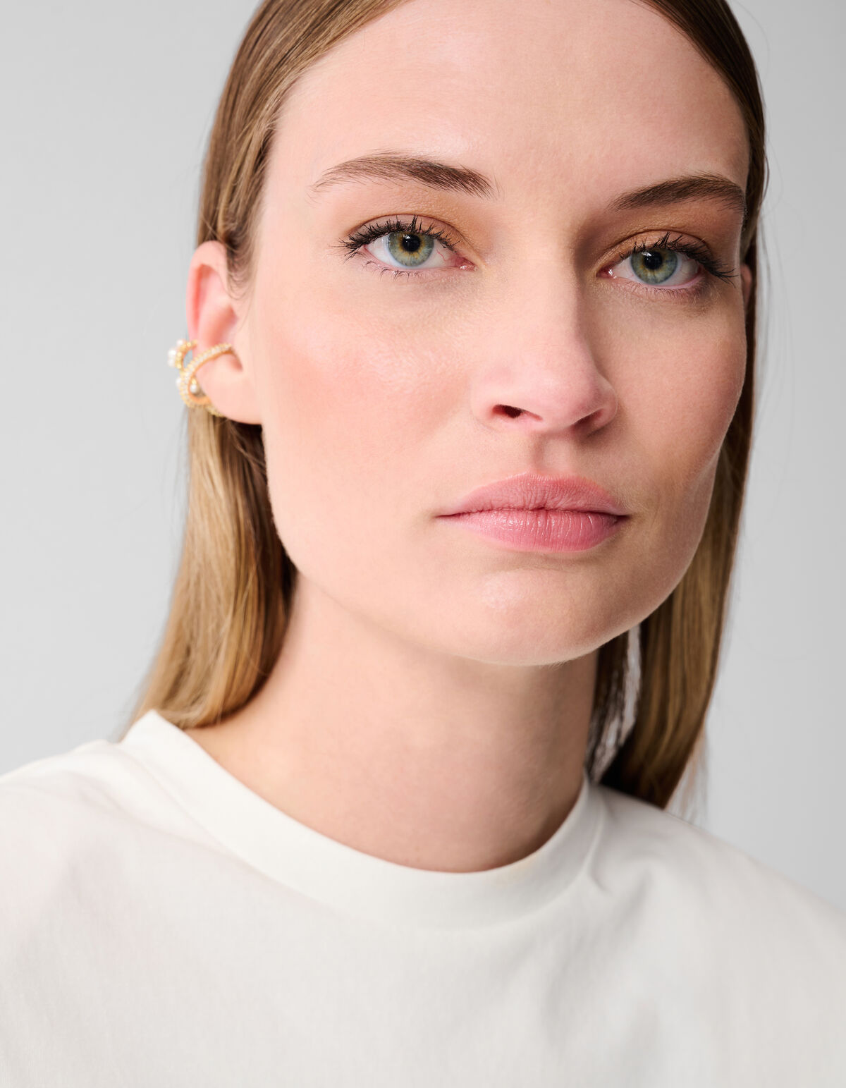 Gepolstertes T-shirt Weiß SHOEBY WOMEN