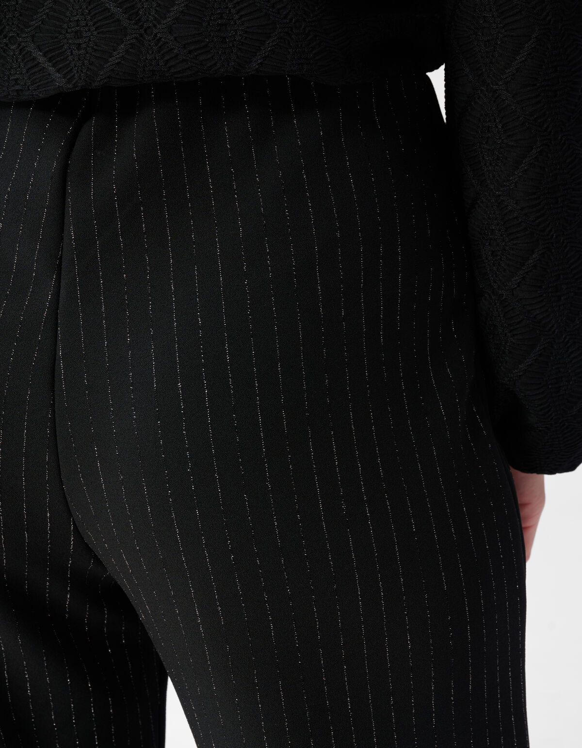 Lurex Hose mit weitem Bein Schwarz SHOEBY WOMEN