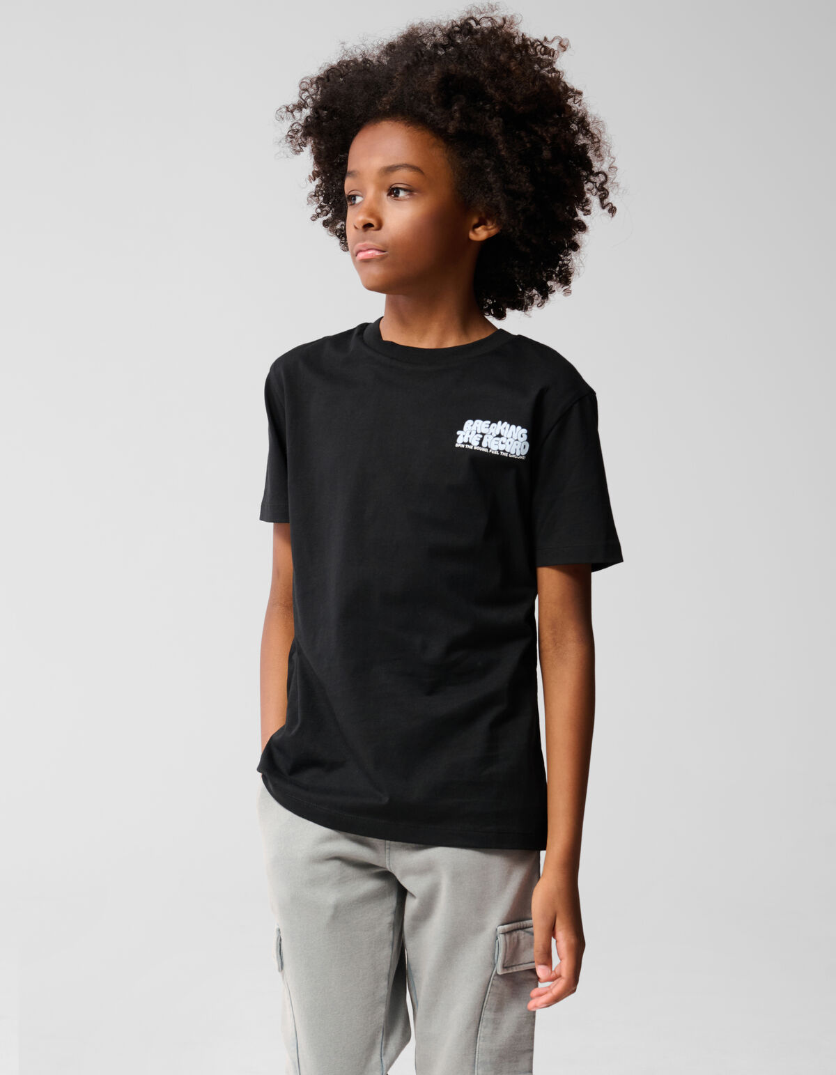 Breaking Artwork T-shirt Schwarz SHOEBY BOYS