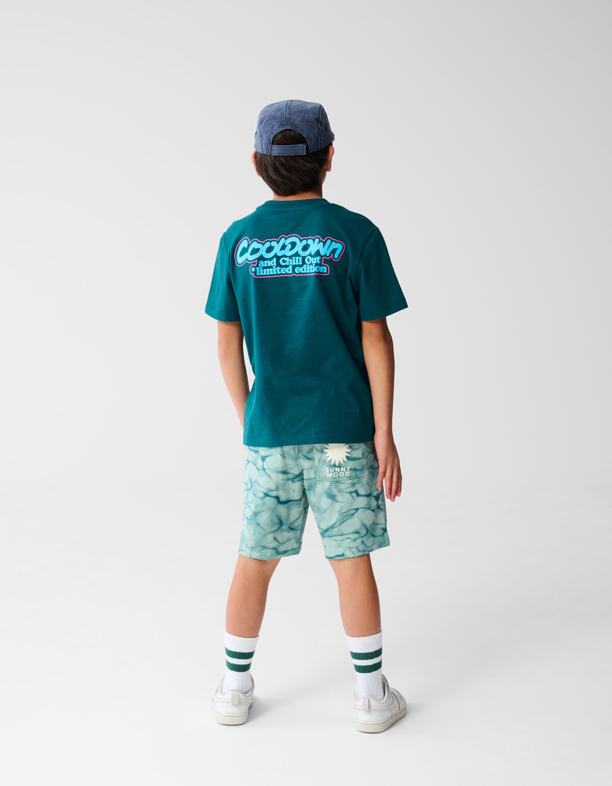 Cooldown Artwork T-shirt Dunkelgrün SHOEBY BOYS