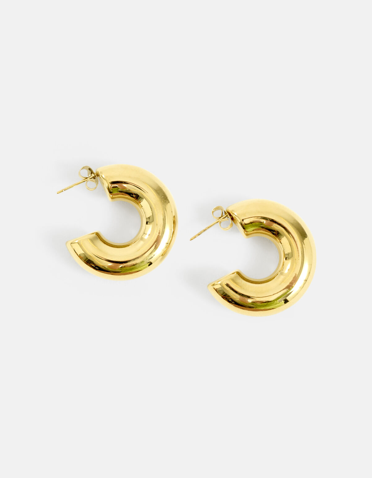 Klobige Reif-Ohrringe Gold SHOEBY ACCESSOIRES