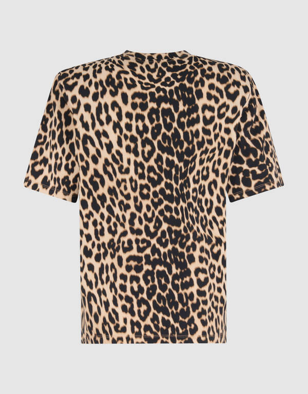 Gefüttertes Leopard-T-Shirt Braun SHOEBY WOMEN