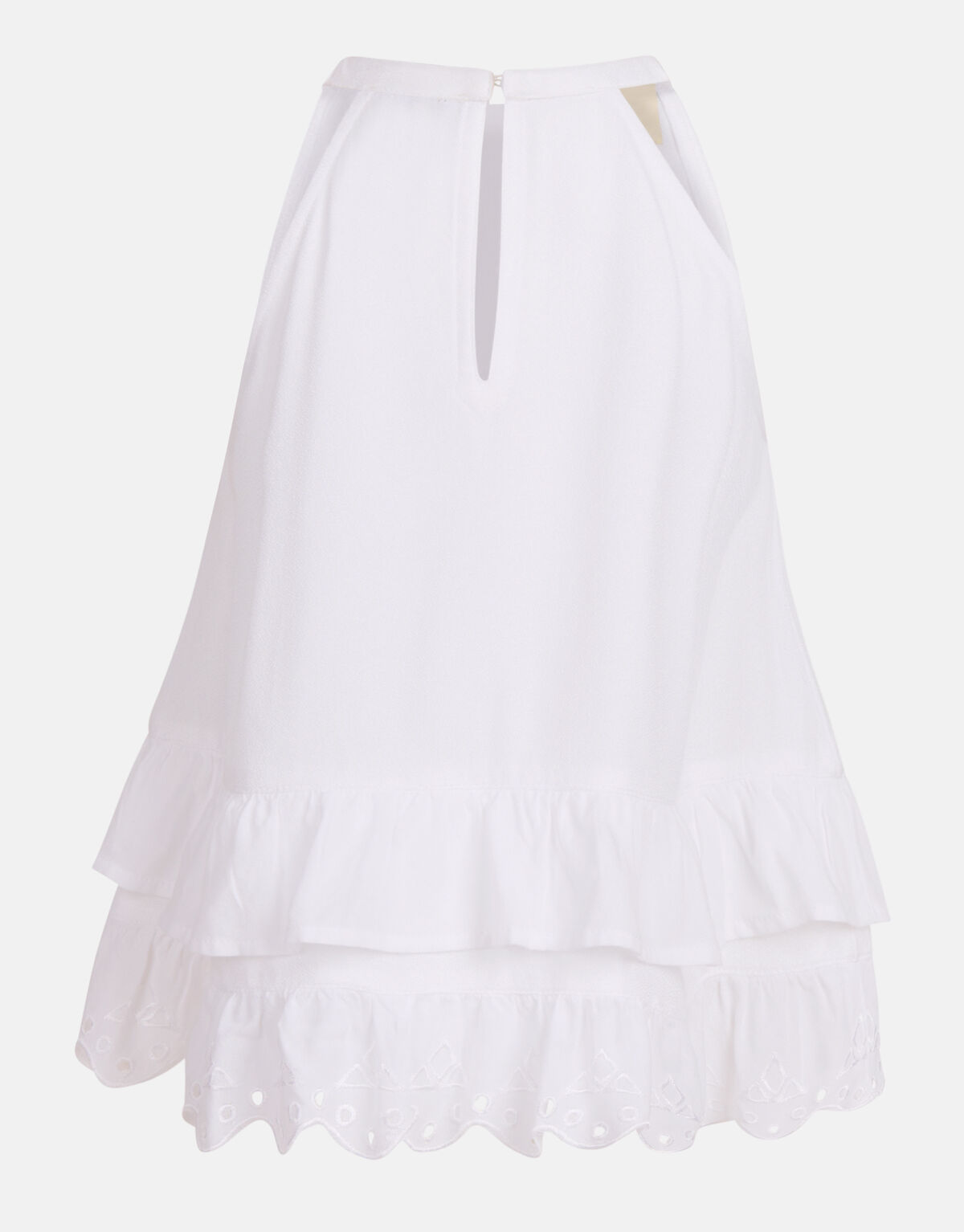 Besticktes Neckholder-Top Weiß SHOEBY GIRLS