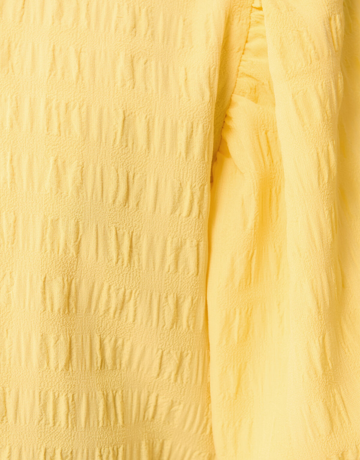 Crinkle Bow Top Hellgelb SHOEBY GIRLS