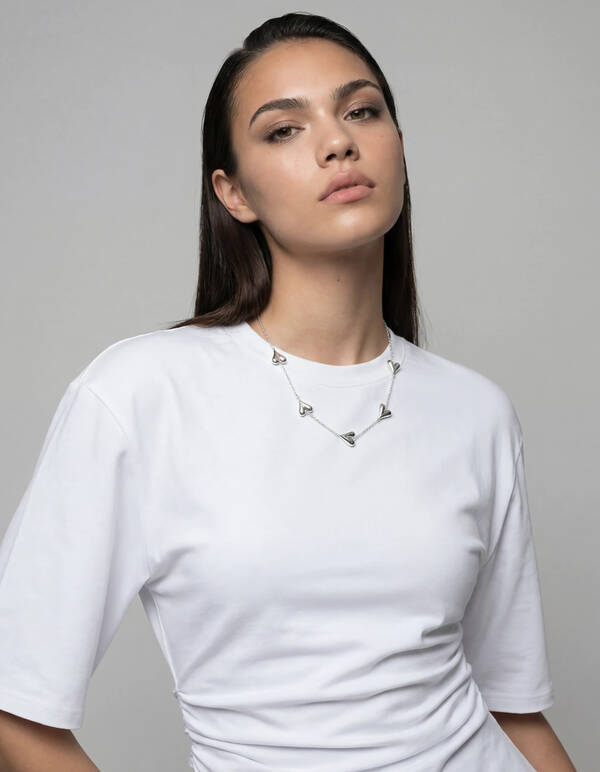 Herz Kette Silber SHOEBY ACCESSOIRES