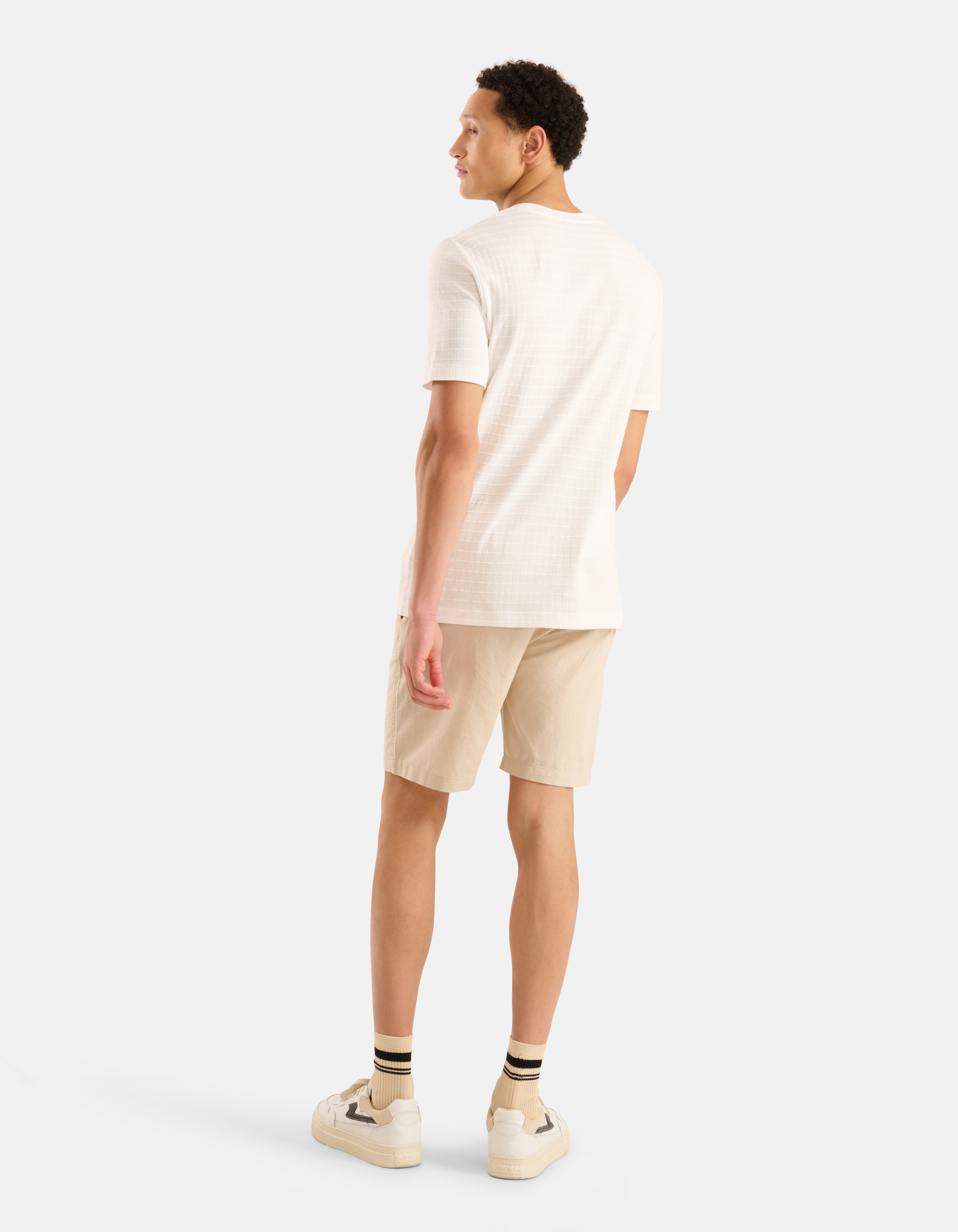 Texturiertes T-shirt Weiß SHOEBY MEN